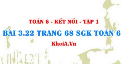 Bài 3.22 trang 68 SGK Toán 6 tập 1 Kết nối tri thức